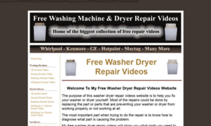 Do-it-yourself-washing-machine-and-dryer-repair-help.com thumbnail