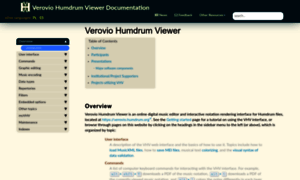 Doc.verovio.humdrum.org thumbnail