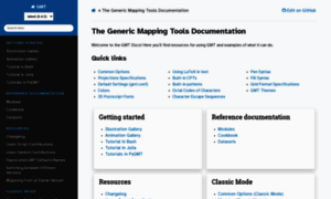 Docs.generic-mapping-tools.org thumbnail