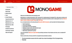 Docs.monogame.net thumbnail