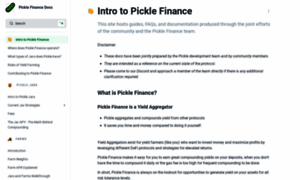 Docs.pickle.finance thumbnail