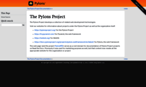 Docs.pylonsproject.org thumbnail