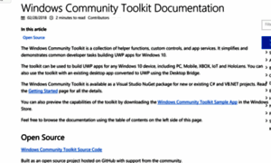 Docs.uwpcommunitytoolkit.com thumbnail