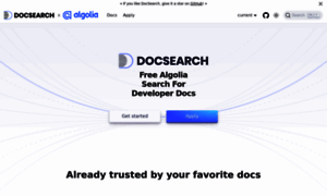 Docsearch.algolia.com thumbnail