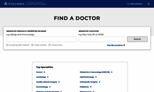 Doctors.columbia.edu thumbnail