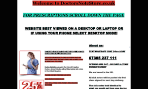 Doctorsnotestore.co.uk thumbnail