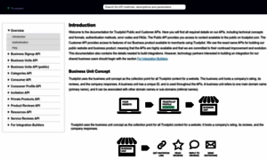 Documentation-apidocumentation.trustpilot.com thumbnail