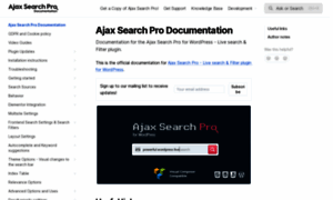 Documentation.ajaxsearchpro.com thumbnail