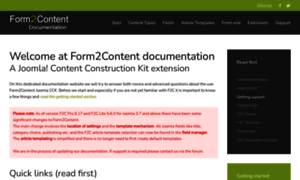 Documentation.form2content.com thumbnail