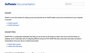 Documentation.mamp.info thumbnail