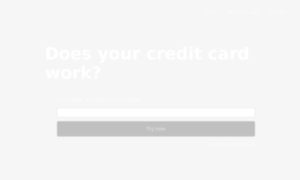 Doesmycreditcardwork.com thumbnail