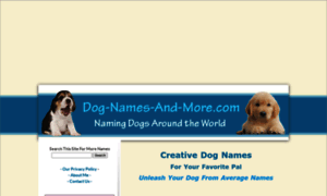 Dog-names-and-more.com thumbnail