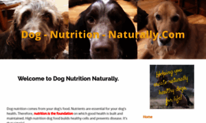 Dog-nutrition-naturally.com thumbnail