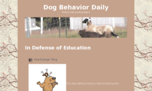 Dogbehaviordaily.com thumbnail