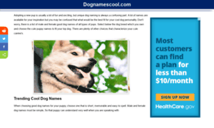 Dognamescool.com thumbnail