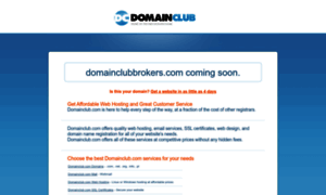 Domainclubbrokers.com thumbnail