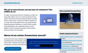 Domaininformation.de thumbnail