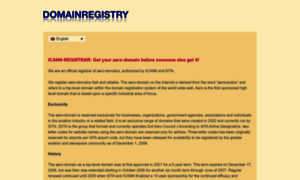 Domainregistry.aero thumbnail