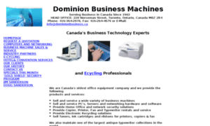 Dominionbusinessmachines.ca thumbnail