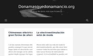 Donamasquedonamancio.org thumbnail