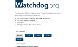 Donate.watchdog.org thumbnail