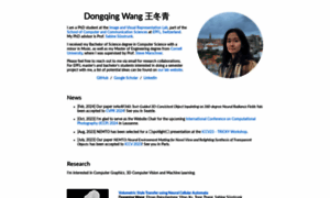 Dongqing-wang.com thumbnail