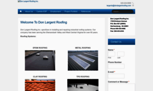 Donlargentroofing.com thumbnail