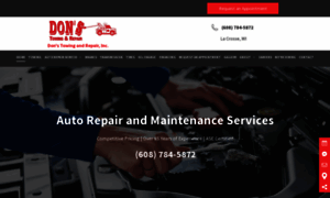 Donstowingandautorepair.com thumbnail