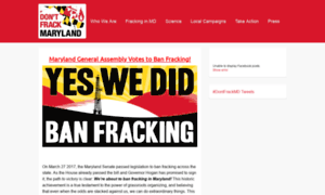 Dontfrackmd.org thumbnail