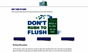 Dontrushtoflush.org thumbnail