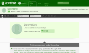 Doomsday.today.com thumbnail