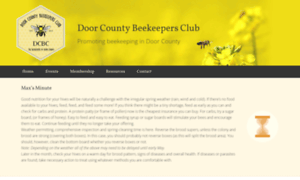 Doorcountybeekeepersclub.org thumbnail