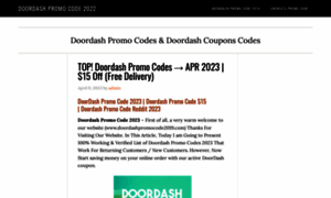 Doordashpromocode2019.com thumbnail