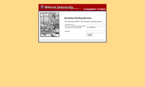Dormprint.bilkent.edu.tr thumbnail