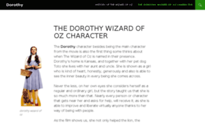 Dorothywizardofoz.com thumbnail