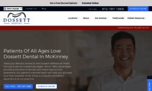 Dossettdentalmckinney.com thumbnail