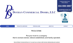 Dothancommercialdoors.com thumbnail