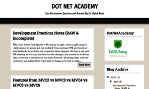 Dotnetacademy.blogspot.com thumbnail