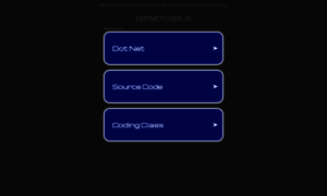 Dotnetcode.in thumbnail