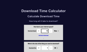 Downloadtimecalculator.com thumbnail
