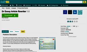 Dr-essay-article-rewriter.soft112.com thumbnail