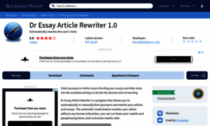 Dr-essay-article-rewriter.software.informer.com thumbnail