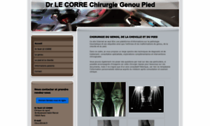 Dr-le-corre-chirurgie-genou-pied.com thumbnail