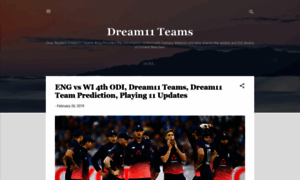 Dream11-teams.blogspot.com thumbnail
