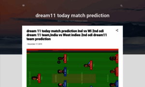 Dream11todaymatchpredictionmatch.blogspot.com thumbnail