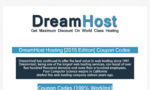 Dreamhostcoupons2015.com thumbnail