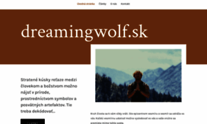 Dreamingwolf.sk thumbnail