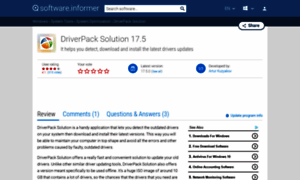 Driverpack-solution-updater.software.informer.com thumbnail