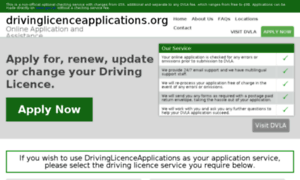 Drivinglicenceapplications.org thumbnail