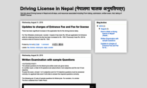 Drivinglicenseinnepal.blogspot.com thumbnail